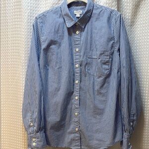 J. Crew Blue Striped Women’s Shirt